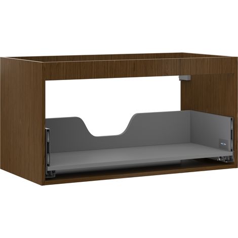 Mexen Box-A cuerpo de gabinete de baño de 90 cm, 1 cajón, nogal - 91AX0-0900-470-1-86 (1/4)