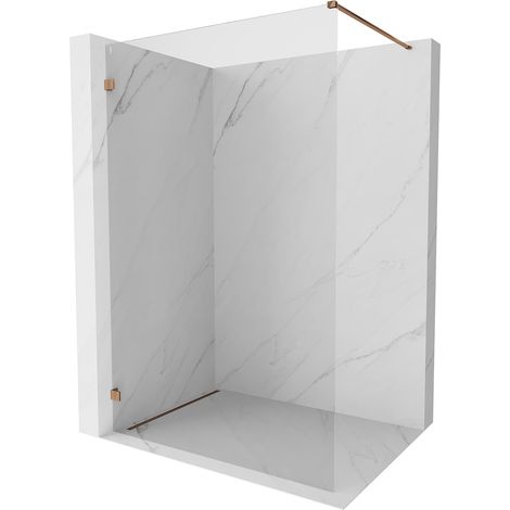 Mexen Lunar Duschwand Walk-in links 90 x 200 cm, transparent 8 mm, Roségold - 830-090-000-60-00-L (1/5)