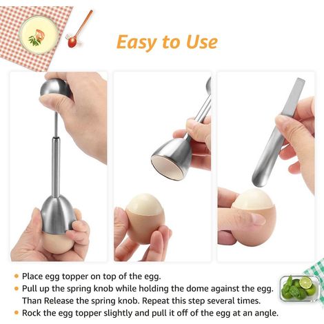 Cuociuova - RVS - Cuociuova - Cuociuova - Cuociuova - Cuociuova - Cuocighiaccio - Cuociuova - Accessorio da cucina - Argento - 1 pezzo - Resistente all'acqua (1/5)
