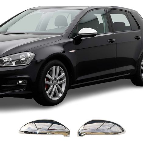 Coques de Rétroviseurs pour VW Golf 7 2012-2019 Acier Argent (1/5)