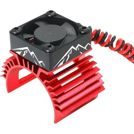 540 550 3650 3660 3674 Ventilador de refrigeración Radiador Motor Coche RC Ventilador Radiador Motor Disipador de calor Enfriador Aletas