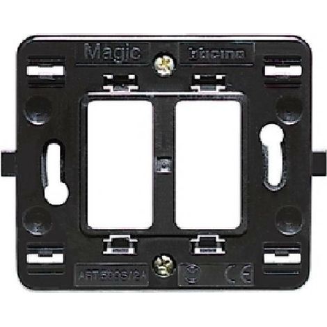 Bticino magic supporto 2 moduli scatola tonda 500s/2