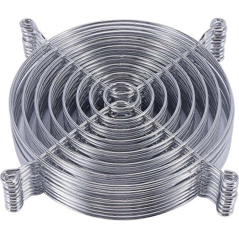 Lot de 10 grilles de protection métalliques pour ventilateurs d'ordinateur PC - 120 mm (1/5)