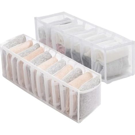 Set di due appendiabiti con cassetti pieghevoli, ideale per riporre calze, biancheria intima e vestiti per bambini. (1/5)