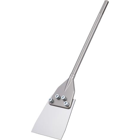 Grattoir de Sol SDS Max, Burin Plat 600x150 mm, Accessoire Compatible avec Marteau Perforateur, Burin à Spatule en Acier Allié 40Cr Trempé, pour Enlever Carrelage, Mortier et Revêtements de Sol (1/5)