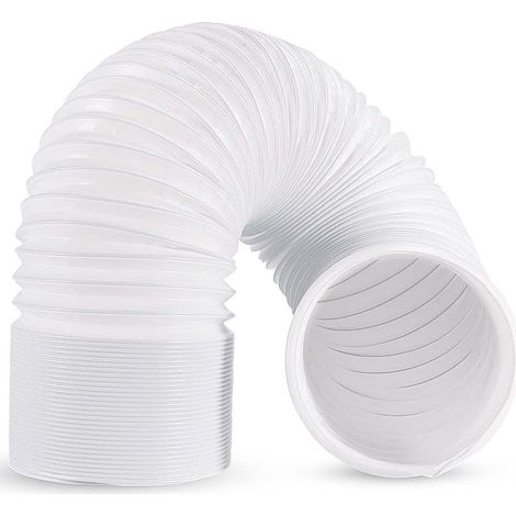 1 tuyau d'évacuation climatiseur mobile, diamètre 15 cm, longueur rétractable 37 à 200 cm, matériau PP renforcé acier, compatible avec la plupart des climatiseurs mobiles (1/5)