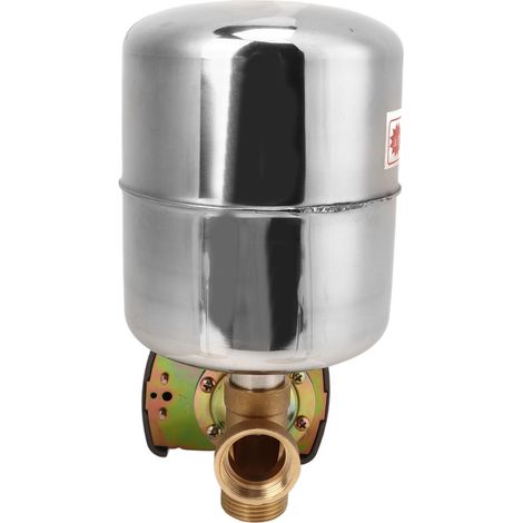 Wasserpumpe mit Edelstahl-Druckschalter, Kupfer-Druckbehälter, 4-Wege-Rückschlagventil, selbstansaugender Pumpensteuerung, 110–230 V (1/5)