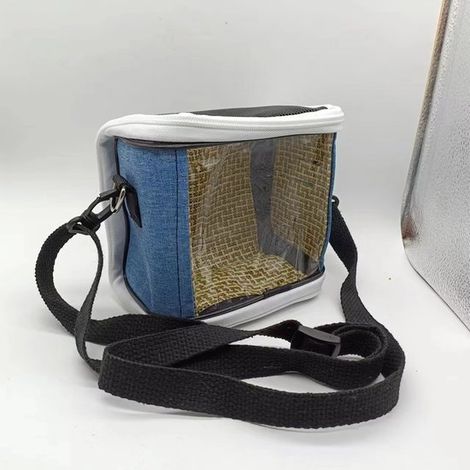 Vogelreisekäfig, Vogelreisetasche, Papageienreisekäfig, leicht, einfach zu transportieren, für Papageien, Sittiche und andere Kleintiere zum Reis (1/4)