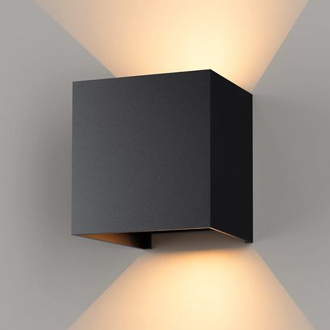 Applique murale LED en aluminium, lampe de chevet LED moderne, applique murale LED à économie d&aposénergie, blanc chaud 3000K (1/5)