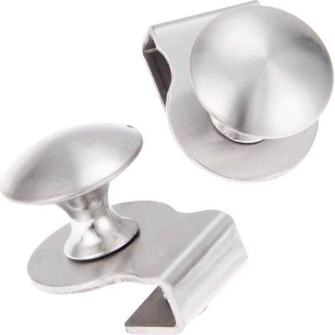 Poignée de porte en verre en acier inoxydable/clip/clip en verre 5-8 mm vitrine meuble meuble tiroir poignée, sans perçage, 2
