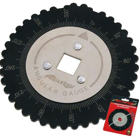 Neilsen Torque Setting Angular Gauge Square Head Scale 90 mm 0-360 Degree