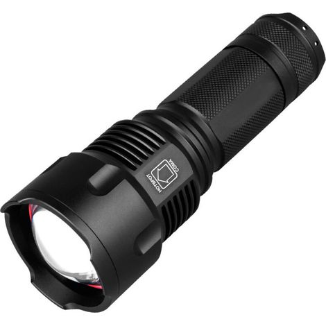 50 lampe de poche forte lumière lampe de poche rechargeable longue portée maison zoom extérieur projecteur pêche lumière (1/5)