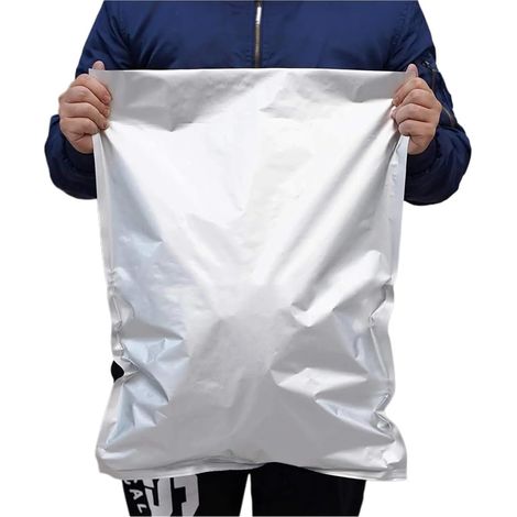 Paquete de 10 bolsas de aluminio Mylar de cinco galones para almacenamiento de alimentos a largo plazo, resistentes a la humedad y herméticas (25,4 x 40,6 cm). (1/5)