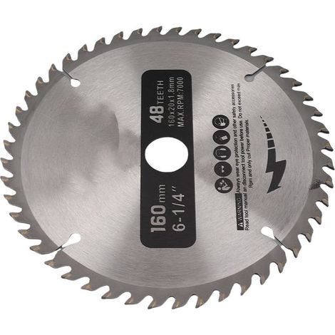 Lame de scie circulaire en carbure cémenté à 48 dents, accessoires pour machines-outils de coupe, alésage (1/5)