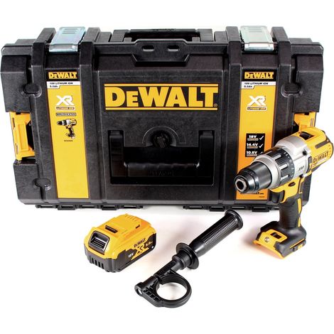 Taladro de percusión sin cable DeWalt DCD 996 18V 95Nm sin escobillas + 1x batería 5,0Ah + Toughbox - sin cargador