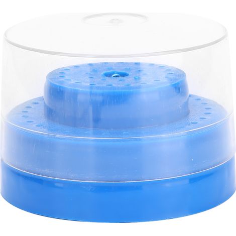 Porte-fraises dentaires rond à 60 trous et fentes, boîte de rangement pour têtes de meulage, accessoires dentaires (1/5)