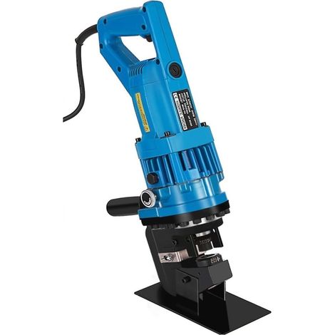 Perforateur hydraulique Pratique électrique MHP-20 900W, Outils de poinçonnage de 6mm, 5 Matrices sur Plaque d'acier Plaque de Fer en Aluminium (1/5)