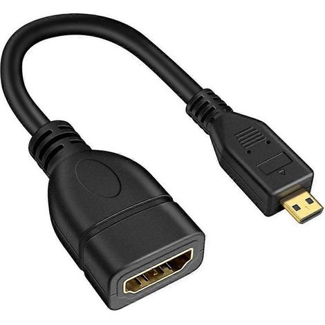 Adaptateurs MicroHDMI mâle vers femelle compatibles 4K, idéaux pour les voyages (1/4)