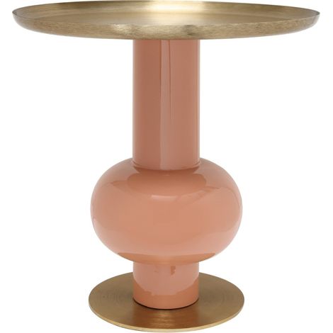 Table d'appoint Art Déco 2225 - Orange abricot et or (1/5)