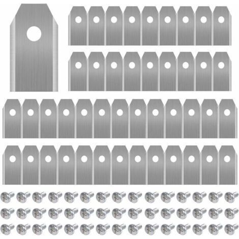 45 x Titanium Knife Blades for All Husqvar20207utomower/Yardforce/Gardena Robotic Lawn Mowers (3g-0.75mm) with 45 Screws, Replacement Blades for Models 105,310,315,320,420,430x,r40i (1/4)