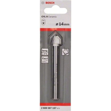 Bosch CYL-9 Softceramic Broca para Azulejos 14 mm 90 mm (1/4)