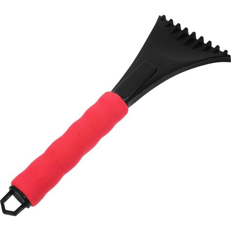 Pelle à neige compacte rouge ABS, manche mousse EVA antidérapant, grattoir glace voiture/extérieur