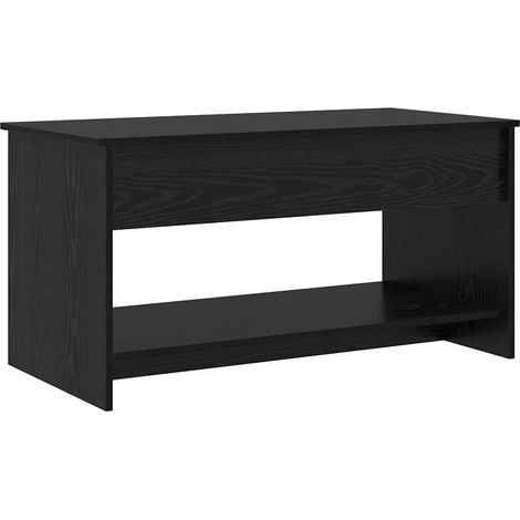 Maison Exclusive - Mesa de Café Roble Negro 80 x 50,5 x 41,5 cm