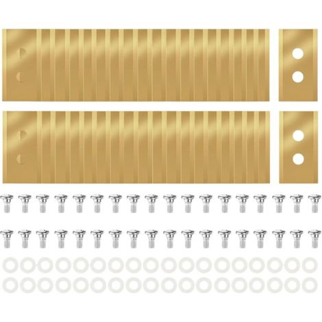 36 Lames de Rechange en Titane pour Tondeuses Robotisées Luba et Yuka, Toutes Séries.