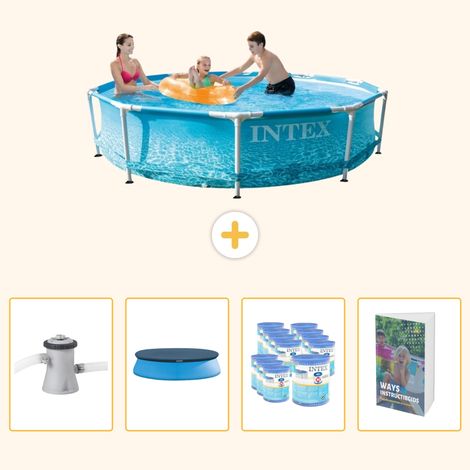 Intex Piscine Tubulaire Ronde - 305x76 cm - 5-pièces SCB111 (1/5)