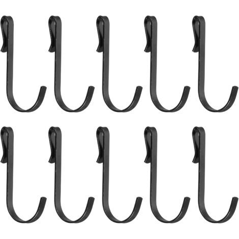 Ahlsen Lot de 20 crochets robustes multi-outils, crochets de rangement pour la maison et le garage – Crochets doubles antidérapants pour entrepôt, garage, abri de jardin, outils de jardin (1/3)
