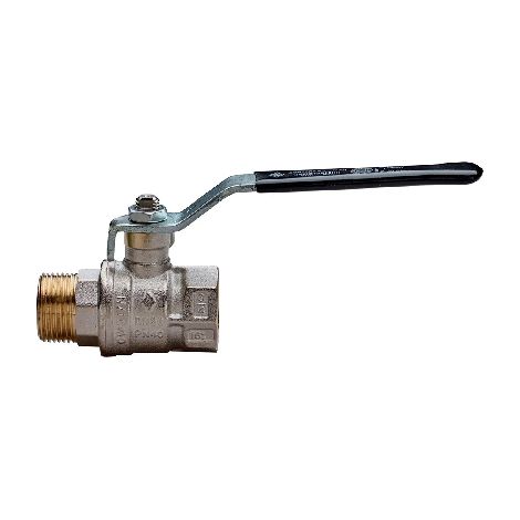 Valvola a sfera a passaggio totale mf leva acciaio  1"1/2  DN 40  PN 40RB
