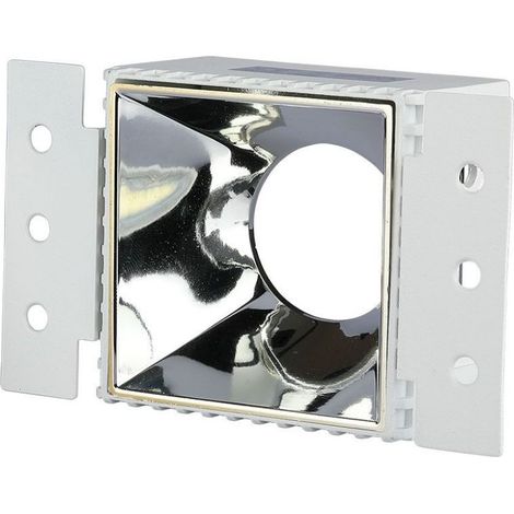 V-TAC VT-890 Portafaretto LED da Incasso Quadrato GU10 Colore Bianco e Cromato - SKU 8880 (1/5)