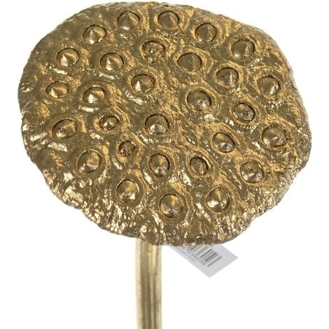 DPI Weihnachtsdeko Lotus Fruchtstand Goldfarben 75 cm - Kunstblumen (1/3)