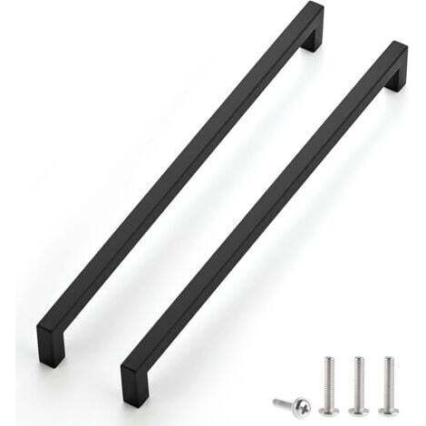 Poignée De Meuble - Acier Inoxydable - Trou Centré 288 Mm - Pour Armoires Et Tiroirs De Cuisine - Lot De 2 (1/4)