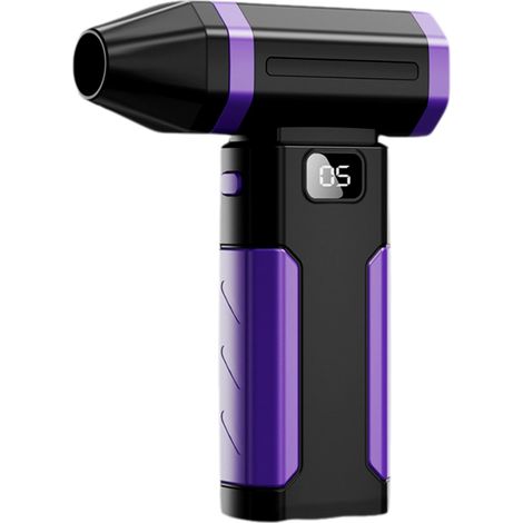Purificateur d'air avec ventilateur turbo, 5 vitesses, batterie 6000 mAh, veilleuse, buse détachable (noir) (1/5)