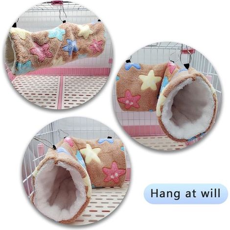 Túnel para animales，5015 cm，Cama túnel supersuave para ratas，petauros del azúcar，Hamaca para mascotas pequeñas，Hamaca para cobayas (1/5)
