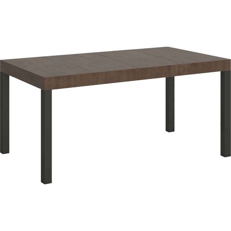 Tavolo Allungabile 130-390x90x77 cm Everyday Premium Noce Gambe Antracite