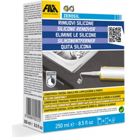 Zerosil - Quitasilicona Eficaz para Todo Tipo de Superficies / Caja 12 un 250 ML / Quitamanchas