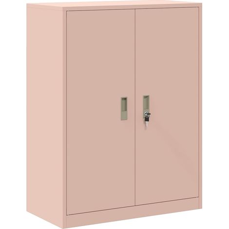Storage Cabinet Pink 80 x 40 x 105 cm Steel vidaXL