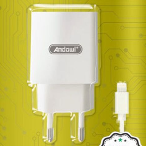 TRADE SHOP - Caricabatterie Rapido Porta Usb-c Con Cavo Type-c A Lightning Da 30w Power Delivery Q-pd08 - (1/3)