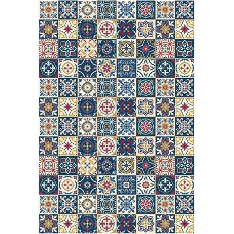 (45x200cm-couleur03)Papier Peint de carrelage auto-adhésif 45 x 200 cm PVC Style Moderne Stickers Autocollant Muraux Étanche Décoration (1/4)