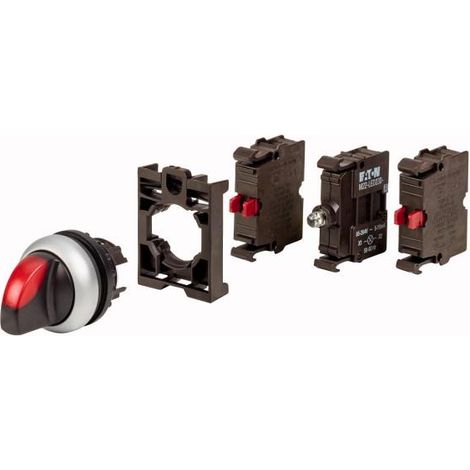 Sélecteur 2 contact à ouverture avec garrot appareil complet 000132609 EATON M22 WRLK3 R 2K01LED230 BVP