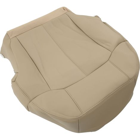 Housse de siège auto en cuir PU pour l'assise du siège conducteur des modèles Chevrolet Suburban 1999-2002, beige. (1/5)