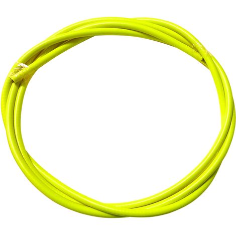 Gaine frein embrayage gaz commande 7mm 2m cyclomoteur moto mobylette scooter quad pocketbike motoculture (Jaune Fluo)