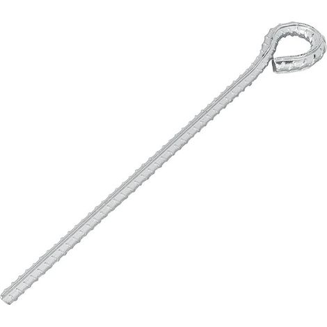 Picchetto per tenda in acciaio zincato da 30 cm con occhiello (1/3)