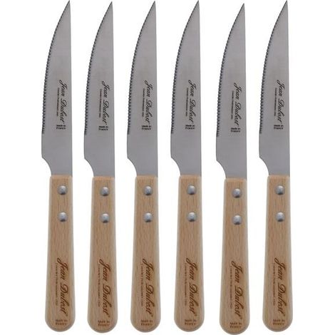 Jean Dubost Steakmesser-Set Inox 19,2 cm Elegant