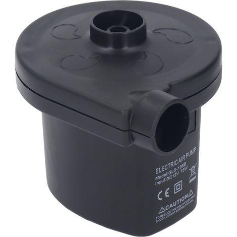 Pompe à air 12V portable 75W silencieuse avec 3 embouts pour pneus et accessoires (1/5)