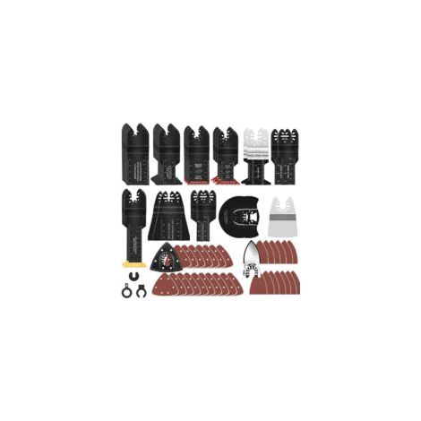Set mit 116 Multifunktions-Sägeblättern, universelles Zubehör für oszillierende Werkzeuge, kompatibel mit Einhell, Makita DTM51Z, Dremel, Parkside und mehr – Crezuo