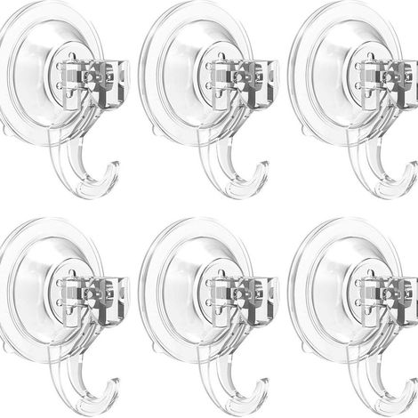 Filiyano-Ventouses murales transparentes, lot de 6 / charge 3 kg, porte-serviettes KLB (1/5)