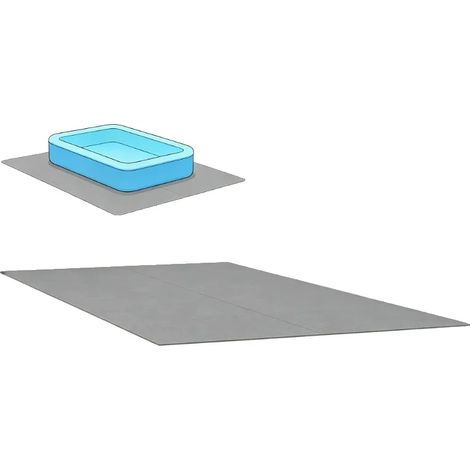 Poolbodenmatte, 420x220 cm, Schwerlast, Hellgrau, Leicht zu reinigen, Langlebig (1/5)